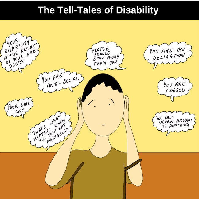 Illustration from the Tell Tales series, showing characters exchanging stories.